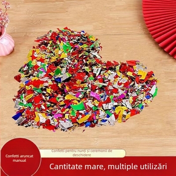 Kit de decor nupțial din plastic cu paiete pentru baloane, brand Happy in red