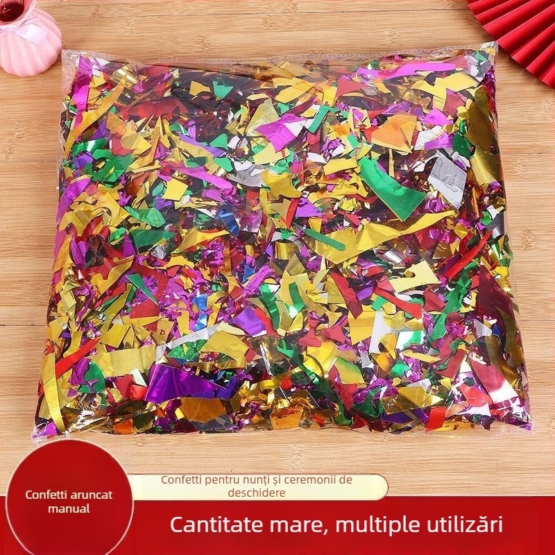 Kit de decor nupțial din plastic cu paiete pentru baloane, brand Happy in red