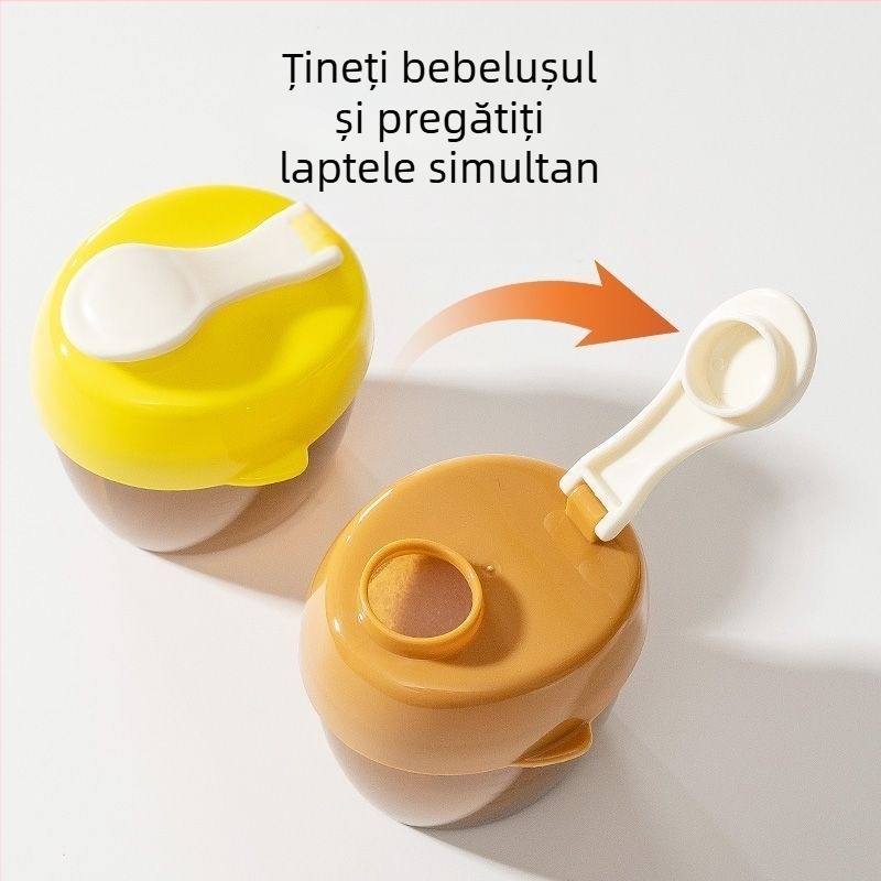 Golden Boy Baby Cutie portabilă pentru lapte praf — porție unică sigilată, recipient de depozitare alimentar, pentru nou-născuți până la 2 ani