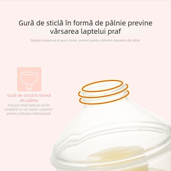 Smoked Cutie pentru lapte praf cu trei straturi – portabilă, material sigur, rezistentă la temperaturi înalte, pentru nou-născuți până la 3 ani (Cod de bare 6971109130162)