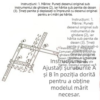 Riglă pentru plotter, scară 10x, șablon SF10, sticlă organică