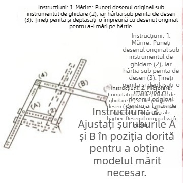Riglă pentru plotter, scară 10x, șablon SF10, sticlă organică