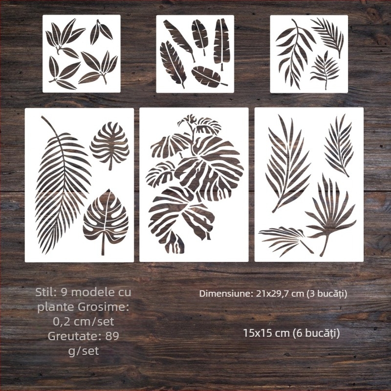 Tablou de perete nordic minimalist, stil european, cu plante verzi pentru living și dining