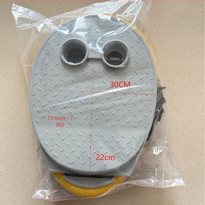 Pompa cu pedală pentru ambarcațiuni gonflabile și caiace, inflator cu pedală, presiune aer 2 psi, greutate 0,7–0,9 kg, accesorii incluse: furtun de aer și duză