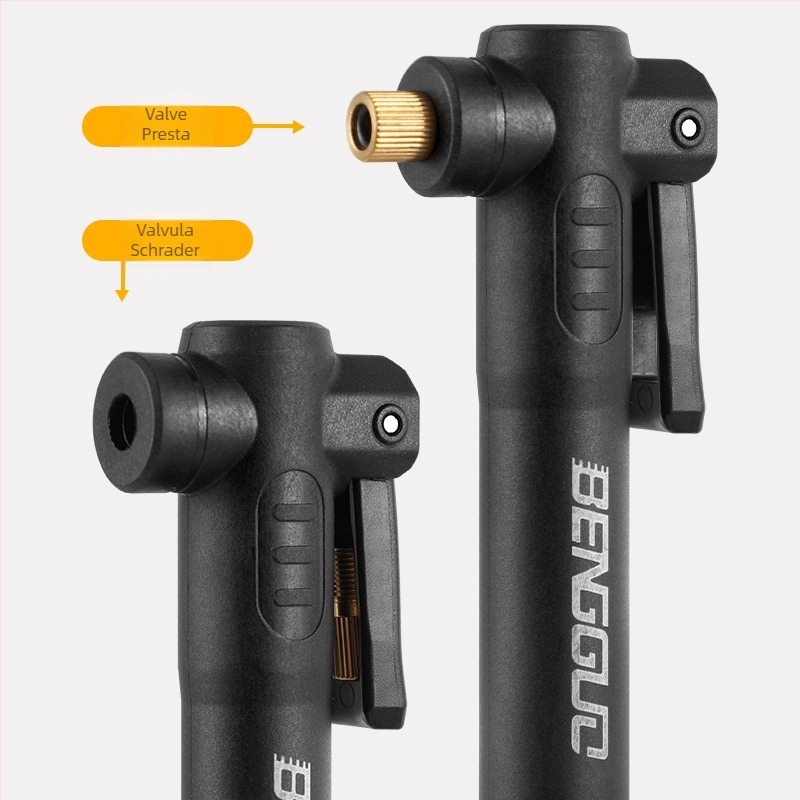 Pompa manuală pentru bicicletă, corp din plastic, 0,114 kg, pentru biciclete