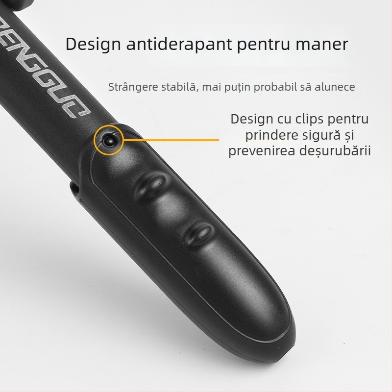 Pompa manuală pentru bicicletă, corp din plastic, 0,114 kg, pentru biciclete
