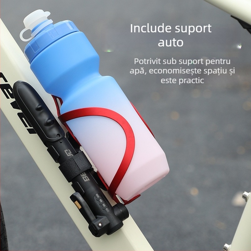 Pompa manuală pentru bicicletă, corp din plastic, 0,114 kg, pentru biciclete