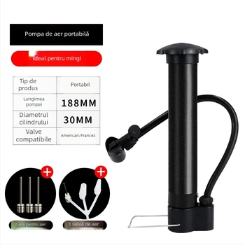 Pompa mini pentru bicicletă, micro pompă, model Dqt-001, tip valvei: Beautiful mouth, pentru bicicletă