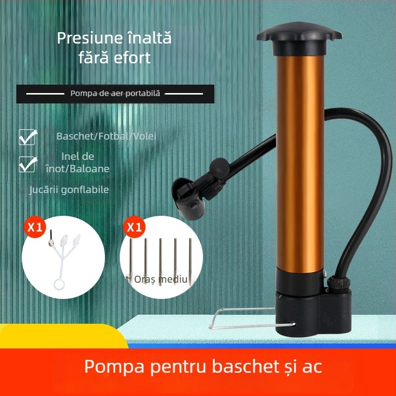 Pompa mini pentru bicicletă, micro pompă, model Dqt-001, tip valvei: Beautiful mouth, pentru bicicletă