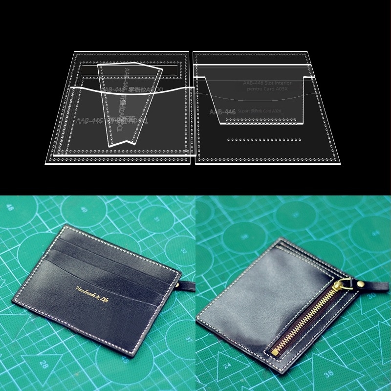 DIY Șablon acrilic pentru imprimare – Suport Carduri și Portofel