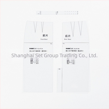 DIHAN 1:3 Rochie sheath pentru femei, prototip șablon în stilul culturii japoneze; plastic transparent