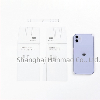 DIHAN 1:3 Rochie sheath pentru femei, prototip șablon în stilul culturii japoneze; plastic transparent