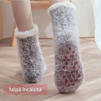 Papuci de casă încălziți USB – partea superioară din bumbac, unisex, pentru casă, potriviți pentru dormit