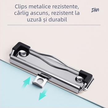 Clip din plastic pentru placă, cu mecanism de apucare puternic și clemă pentru placă, model 72641, material PP, lățime spate 225 mm, grosime placă 1 mm