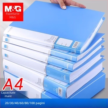 M&G Morning Light Mapă transparentă pentru documente ADM95096 – organizator din plastic cu mai multe niveluri