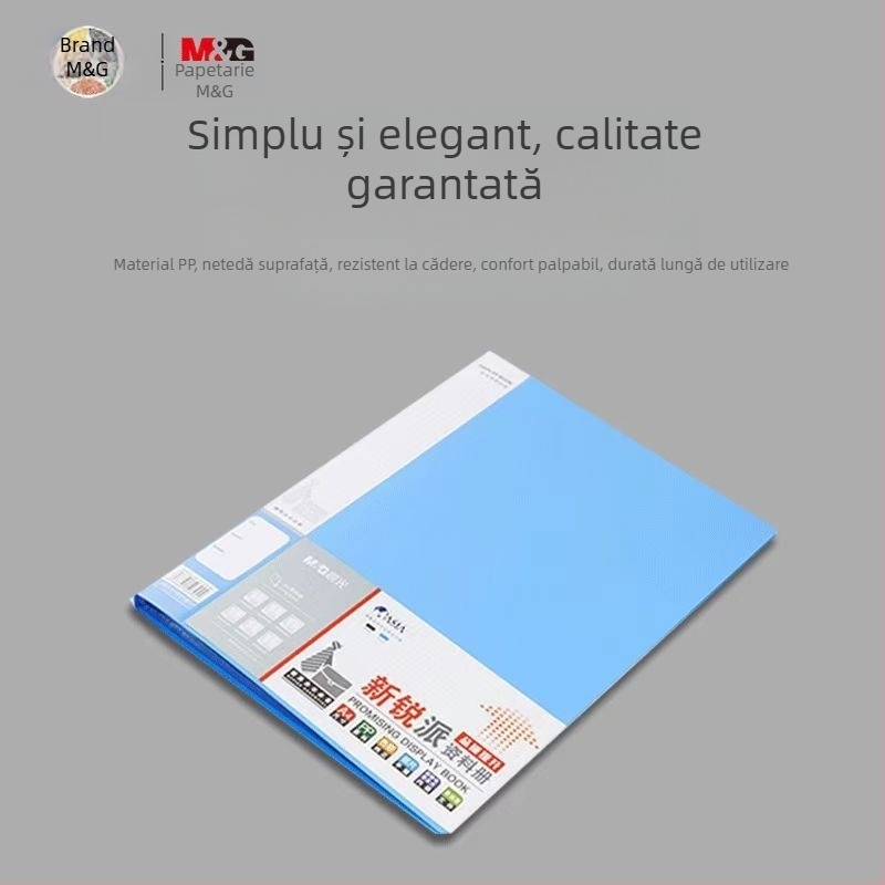 M&G Morning Light Mapă transparentă pentru documente ADM95096 – organizator din plastic cu mai multe niveluri