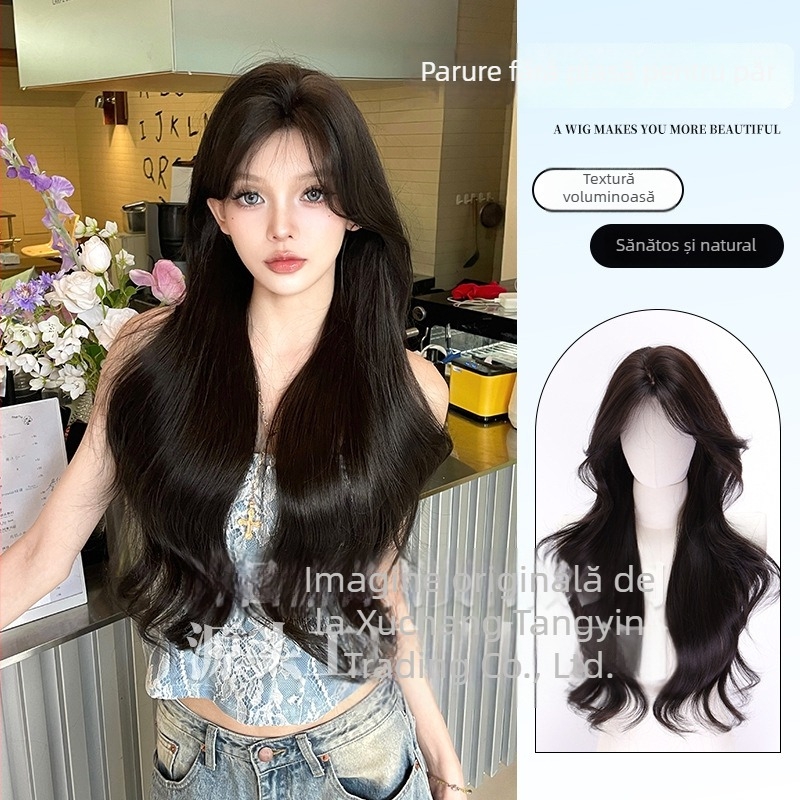 FP07 Piesă de perucă pentru volum, bucle lungi, fibre sintetice rezistente la căldură