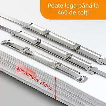 Clip metal pentru dosare cu două găuri Timhuada 1001, ambalare 50 seturi pe cutie, 100 cutii pe colet