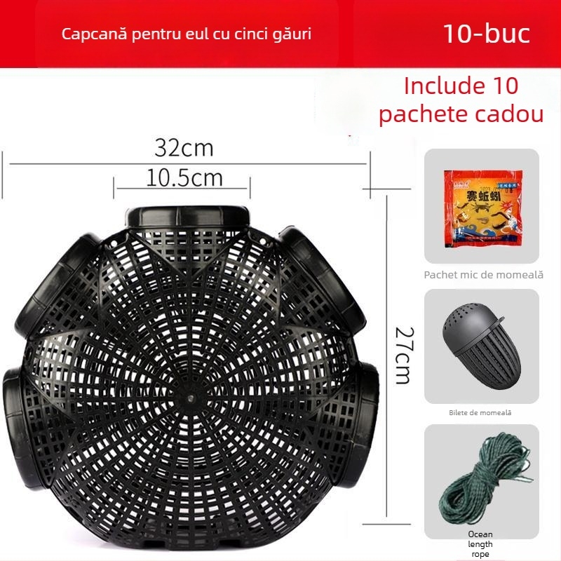 Cușcă de pescuit din plastic pentru eel, loach și shrimp — Mengda, origine Noua Zeelandă