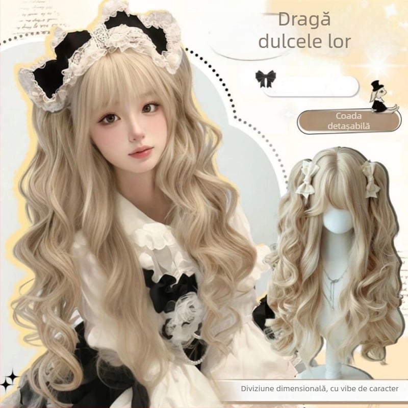 Senyue perucă, păr cu fir rezistent la temperaturi înalte, bucle lungi, lungime lungă, model DM891-88