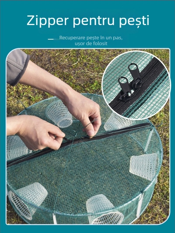 Cușcă de pescuit pentru pește, creveți și altele — Brand Giant finned king; Origine: China; Material: Altul