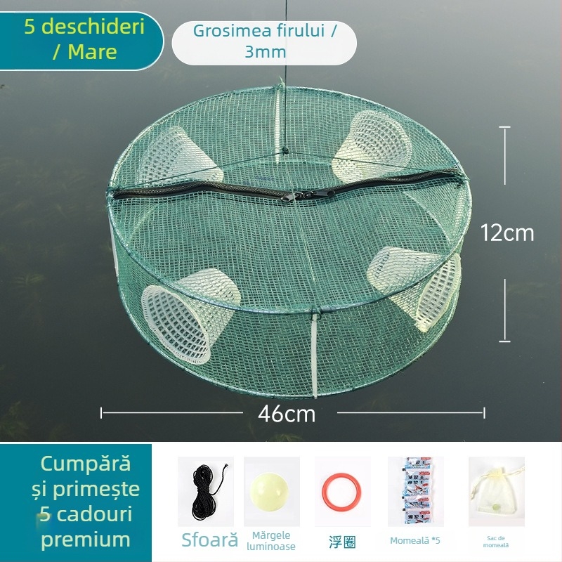 Cușcă de pescuit pentru pește, creveți și altele — Brand Giant finned king; Origine: China; Material: Altul