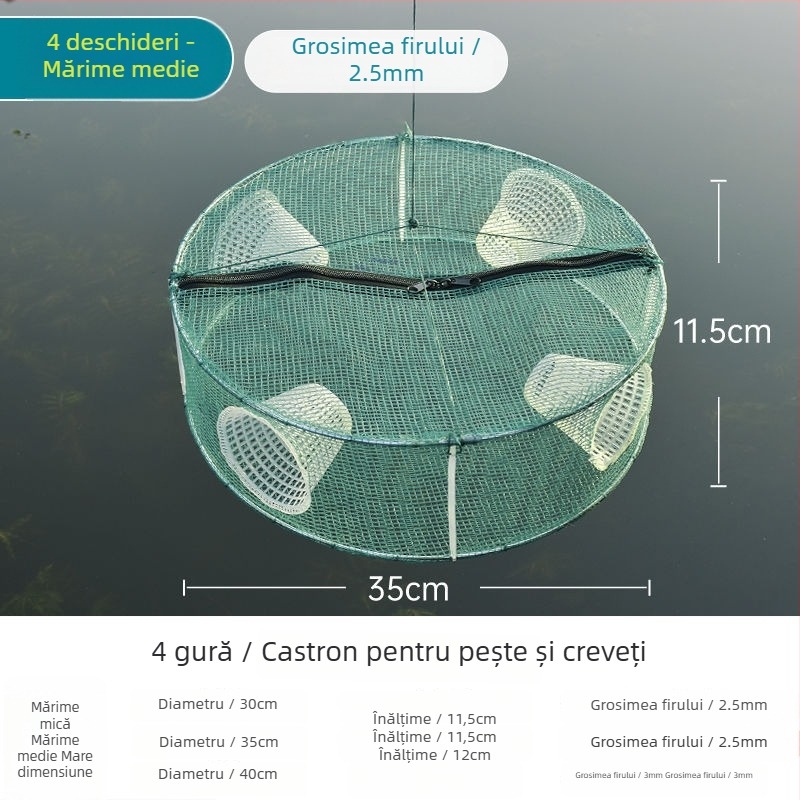 Cușcă de pescuit pentru pește, creveți și altele — Brand Giant finned king; Origine: China; Material: Altul