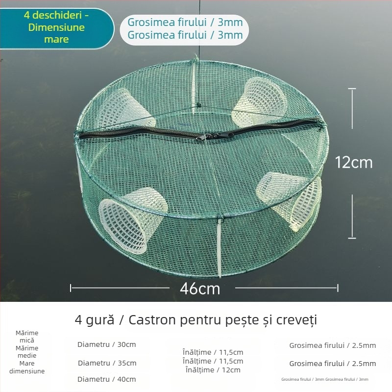 Cușcă de pescuit pentru pește, creveți și altele — Brand Giant finned king; Origine: China; Material: Altul