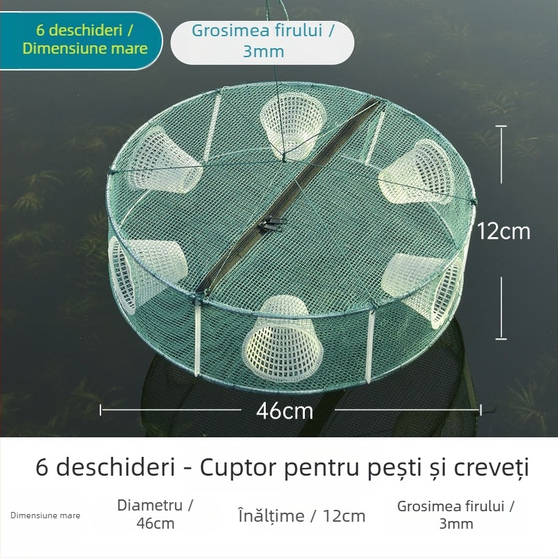 Cușcă de pescuit pentru pește, creveți și altele — Brand Giant finned king; Origine: China; Material: Altul