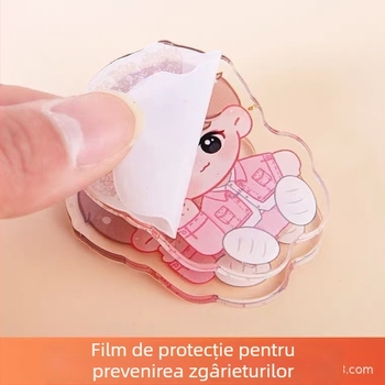 Clip acrilic pentru agendă, dublufață, accesorii desen animate pentru planer