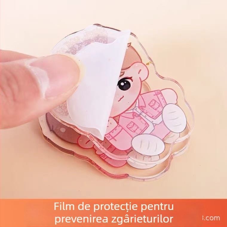 Clip acrilic pentru agendă, dublufață, accesorii desen animate pentru planer