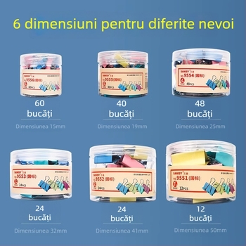 Three Benevolence Clip metalic pentru documente