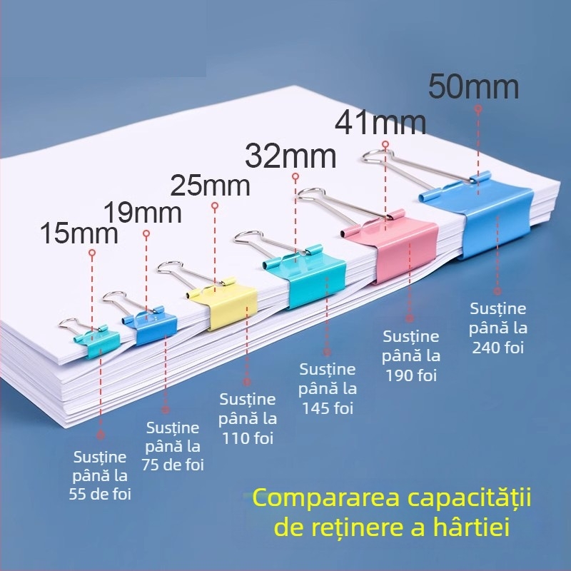 Three Benevolence Clip metalic pentru documente