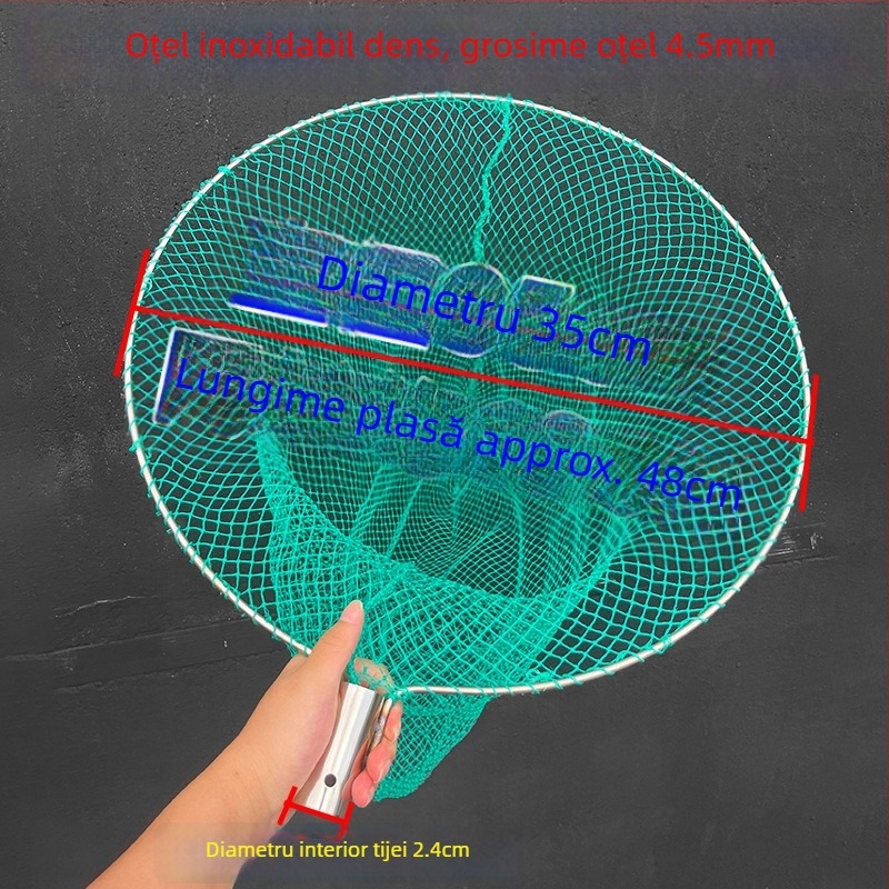 Nylon plasa de pescuit, adâncime 60 cm, capacitate de încărcare 20 kg
