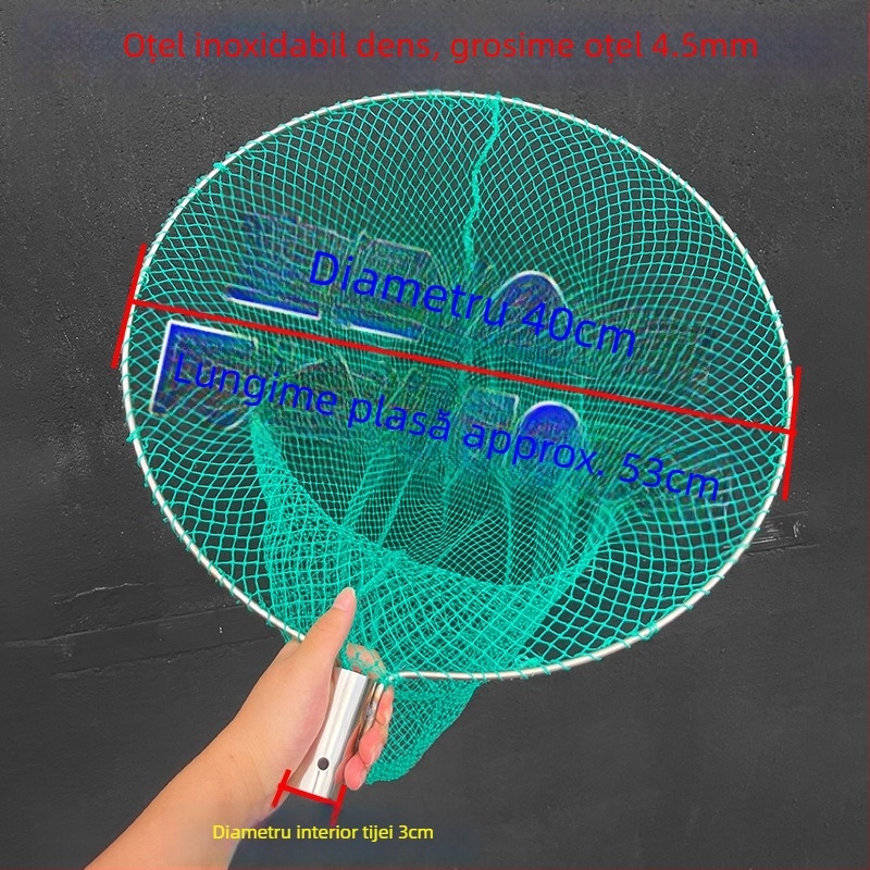 Nylon plasa de pescuit, adâncime 60 cm, capacitate de încărcare 20 kg