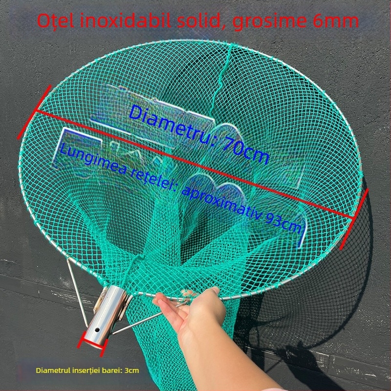 Nylon plasa de pescuit, adâncime 60 cm, capacitate de încărcare 20 kg