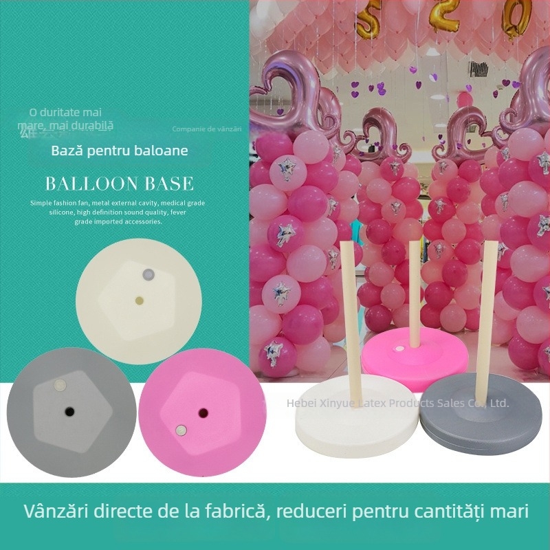 Suport pentru arc balon cu bază umplută cu apă, portabil și demontabil, din plastic