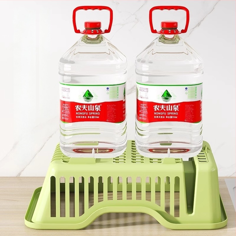 Suport de vase din plastic cu drenare pentru blat de bucătărie — Multifuncțional, Stil modern minimalist, pentru vase, farfurii și tacâmuri