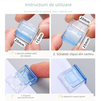 Alt clip de colț din plastic pentru birou