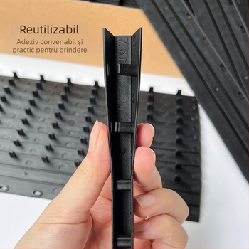 Bandă de legare documente, din plastic, model Binding strip, 10 găuri, ambalaj din carton