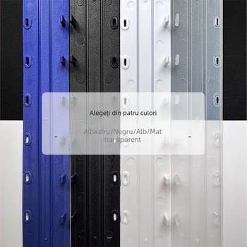 Bandă de legare documente, din plastic, model Binding strip, 10 găuri, ambalaj din carton