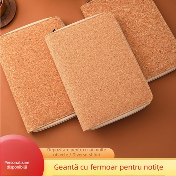 Caiet cu foi detașabile, cu fermoar, spațiu pentru fotografii și chitanțe, hârtie Dowling, 80 gsm, 50-100 pagini, imprimare logo disponibilă