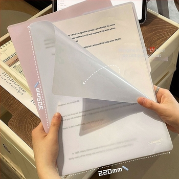 Dosar în formă L pentru A4, plastic, organizator multi-pagină, format A4, grosime placă 1 mm, lățime spate 220 mm