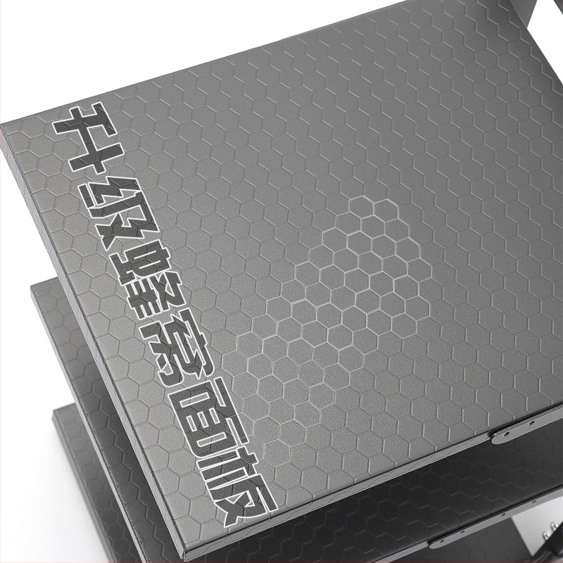 Raft de depozitare pliabil pentru blat de bucătărie cu spații pentru capace și boluri – multipurpose, portabil, fără montaj, oțel carbon