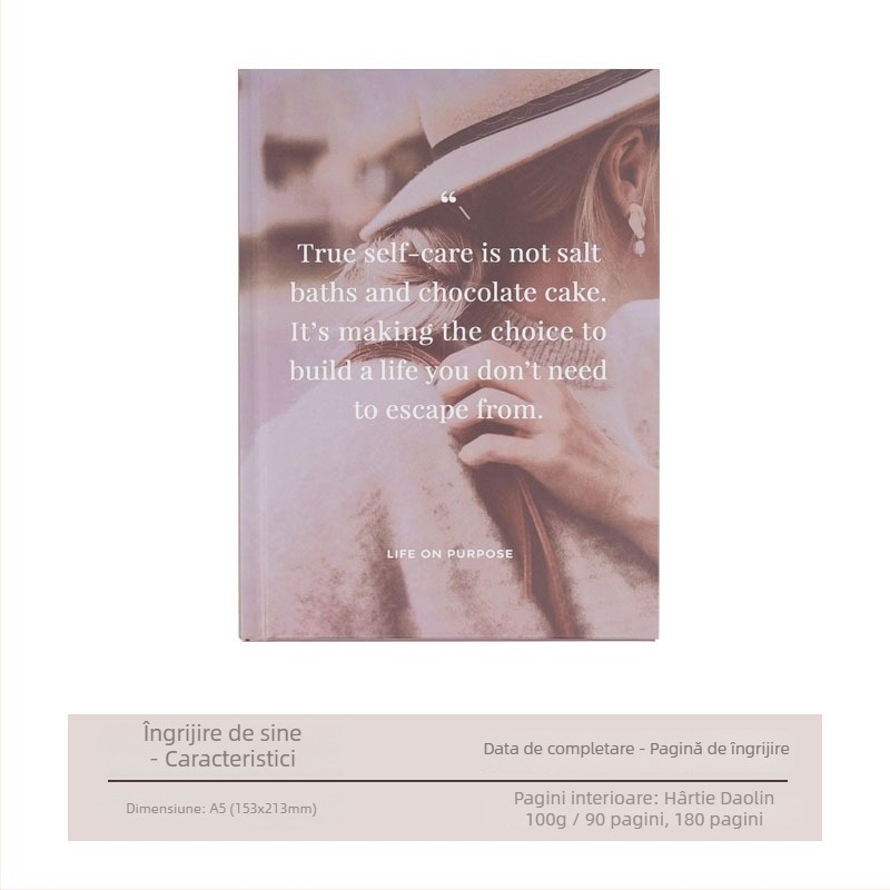 Caiet Jurnal de recunoștință (legare cu adeziv • hârtie forestieră • greutate hârtiei 100 g • 90 pagini)