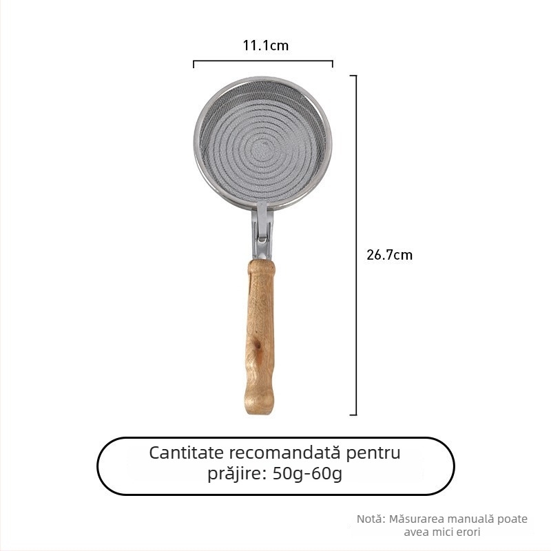 Prăjitor de cafea manual cu filtru din plasă din oțel inoxidabil – stil modern minimalist, pentru cafenea, personalizabil, mărci private licențiate