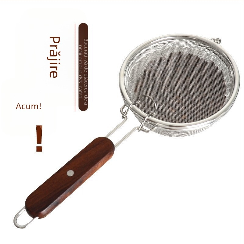 Prăjitor de cafea manual cu filtru din plasă din oțel inoxidabil – stil modern minimalist, pentru cafenea, personalizabil, mărci private licențiate