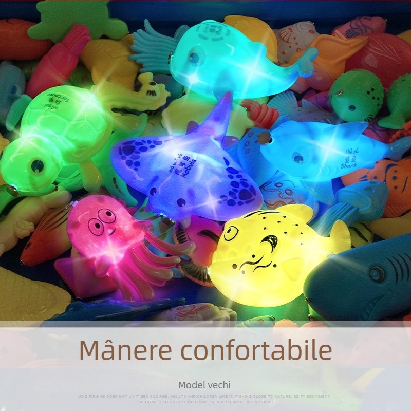 Set de pescuit cu inducție magnetică, educațional pentru 4–6 ani, îmbunătățește coordonarea mână-occhi și interacțiunea părinte-copil — Double Shell