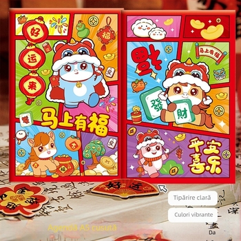 Little hang's house Caiet Cartoon, legare cu ață, hârtie din pastă de lemn brută, 70 g/m², 50–100 pagini