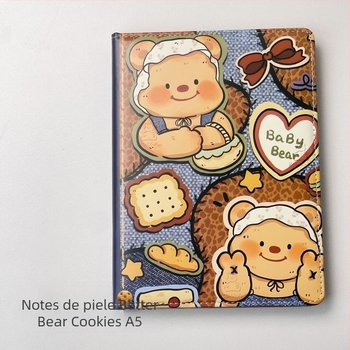 Caiet Island Peach cu copertă din piele sintetică, legare fără sârmă, hârtie 100 g/m²